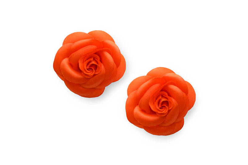 Black paired with 2 sets of Camellia (Tangerine & White)